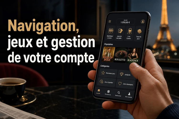 Navigation, jeux et gestion de votre compte